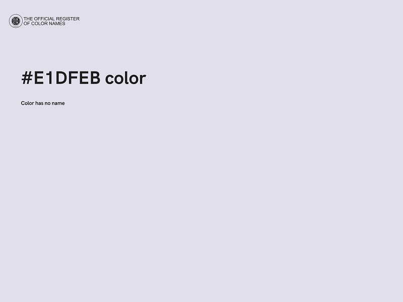 #E1DFEB color image