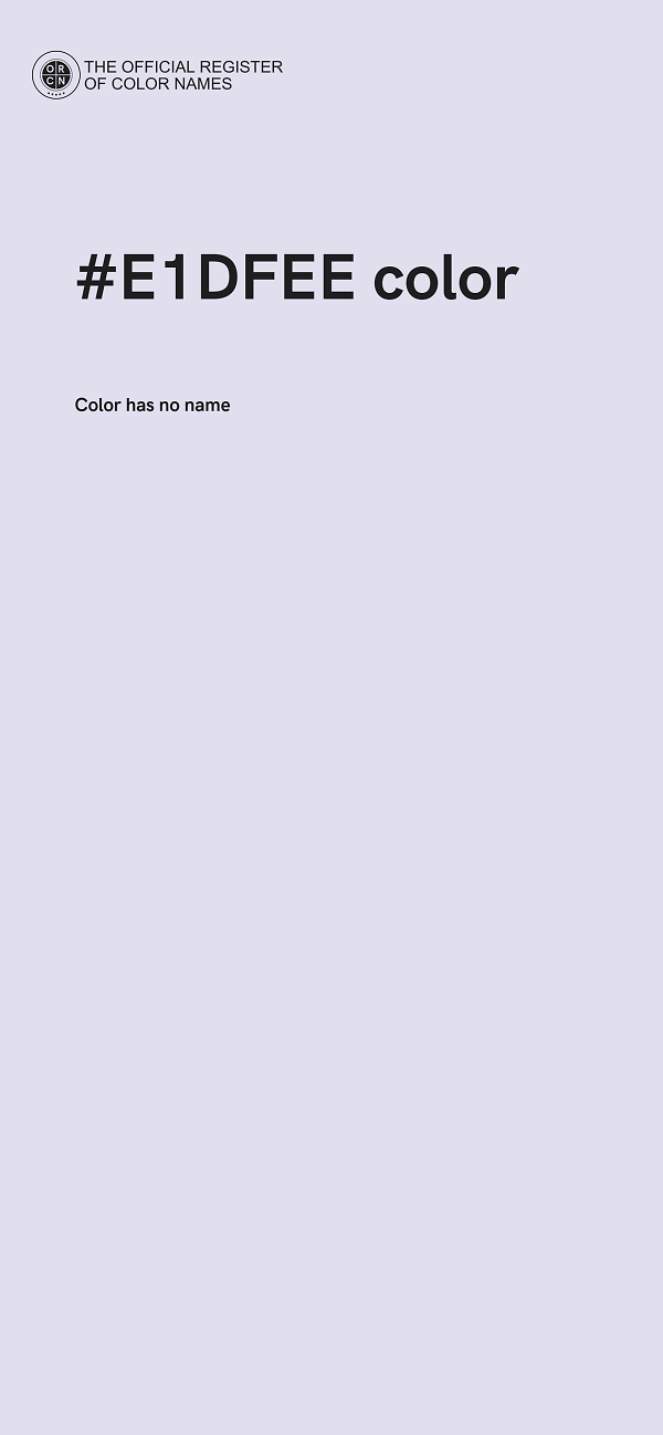 #E1DFEE color image