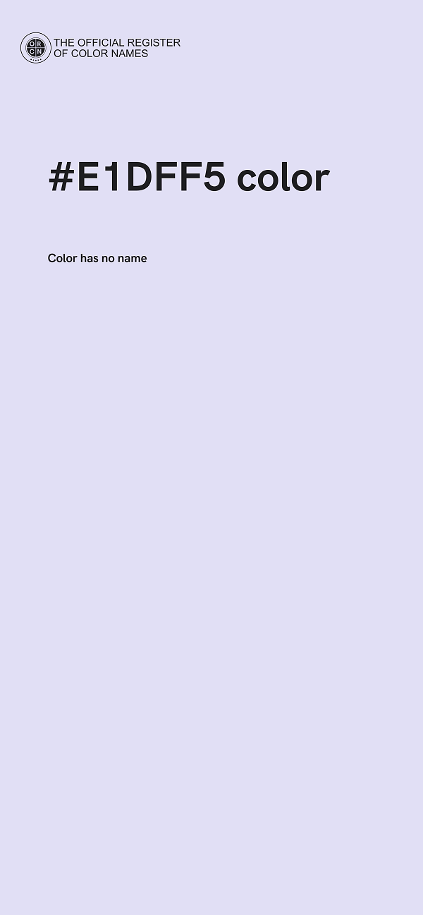 #E1DFF5 color image