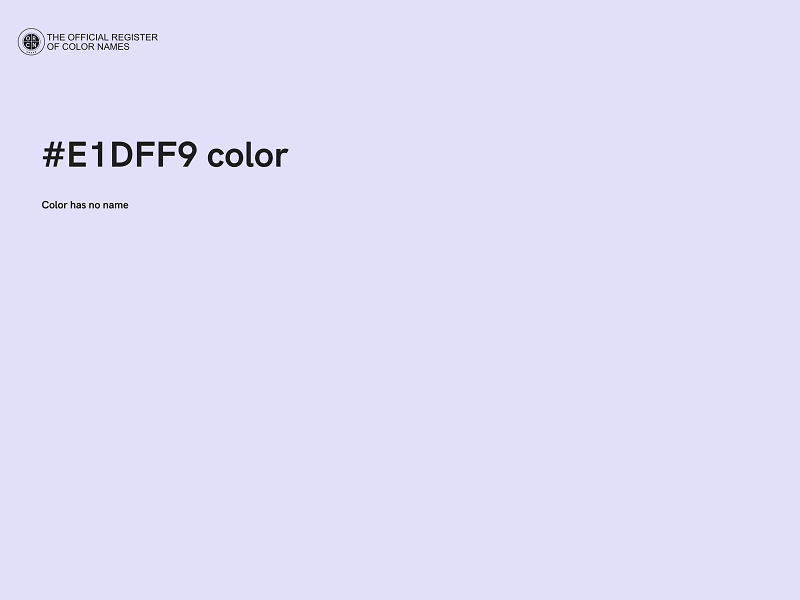 #E1DFF9 color image