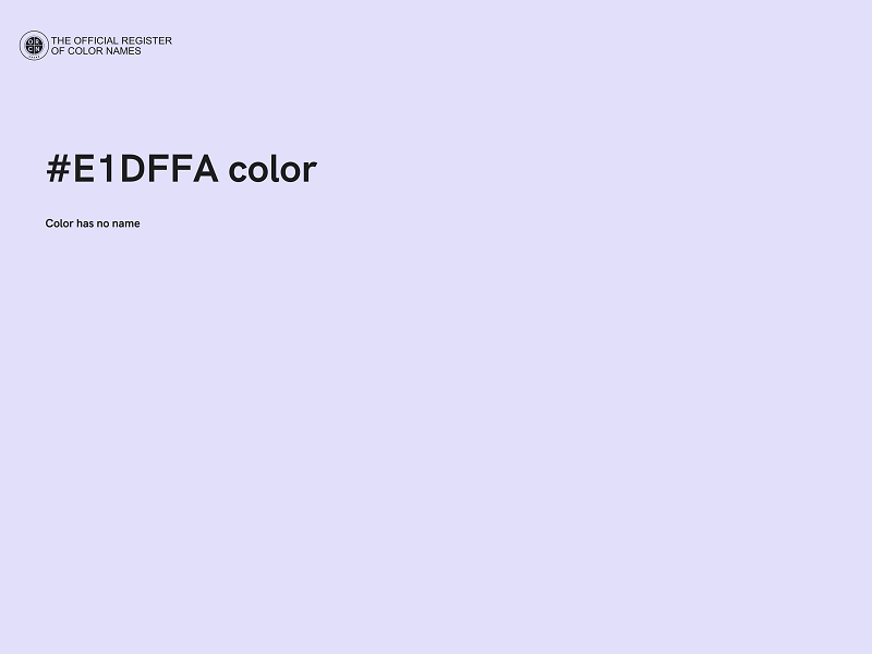 #E1DFFA color image