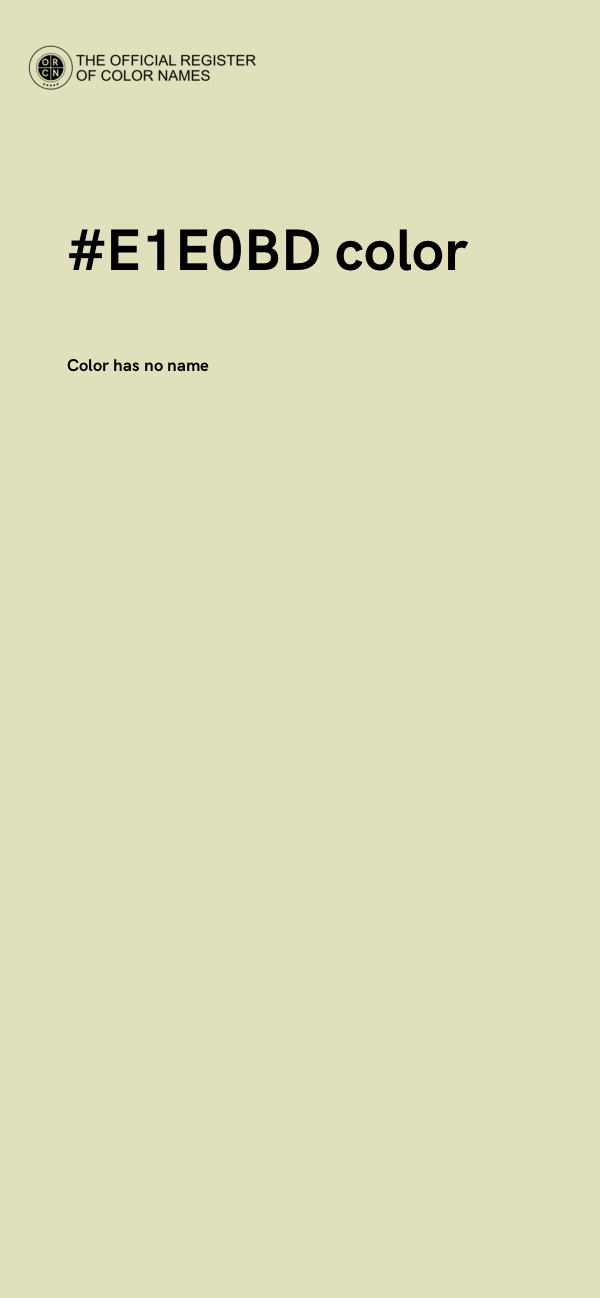 #E1E0BD color image