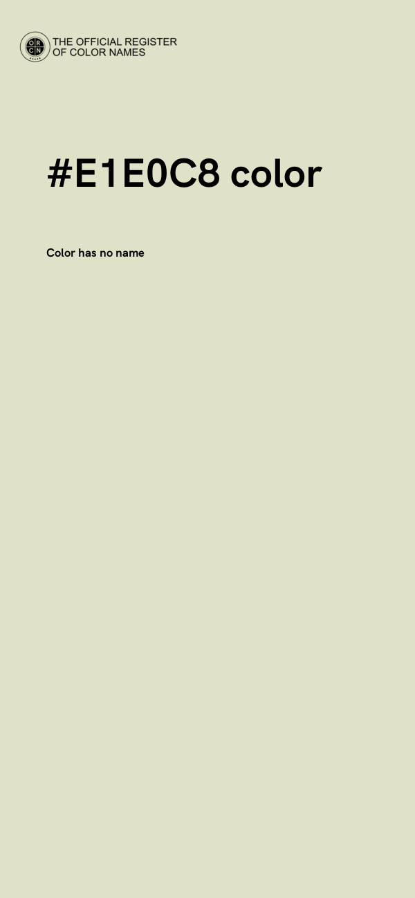 #E1E0C8 color image
