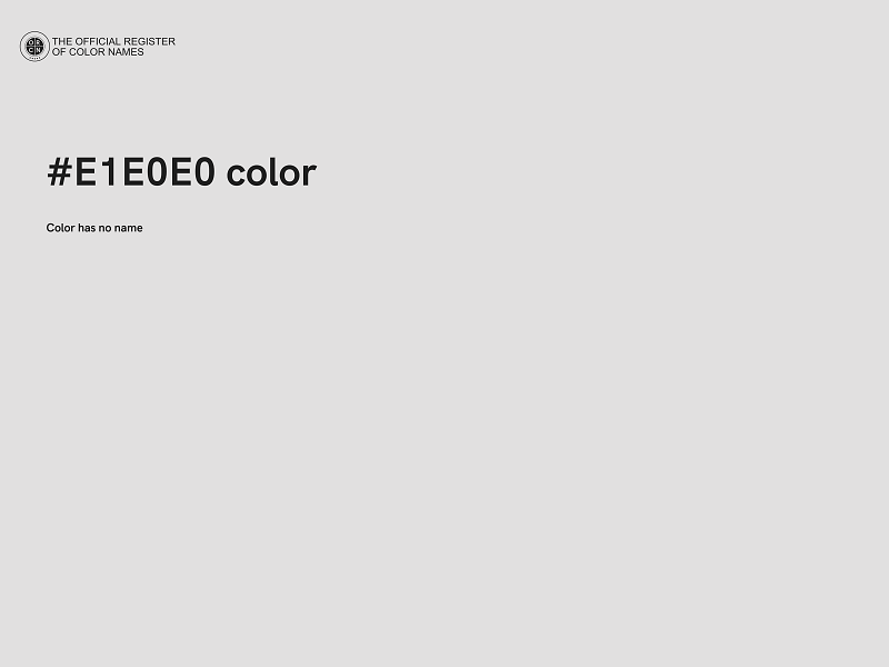 #E1E0E0 color image