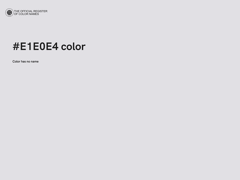 #E1E0E4 color image