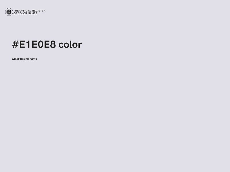 #E1E0E8 color image
