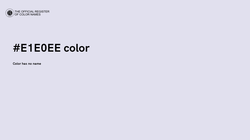 #E1E0EE color image