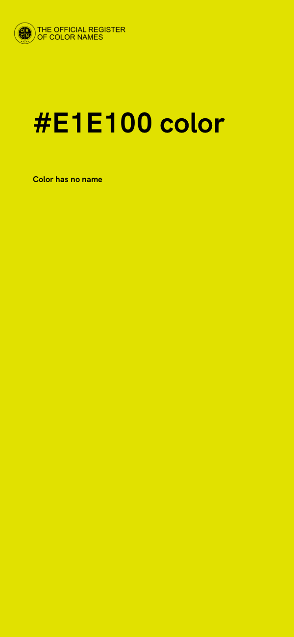 #E1E100 color image