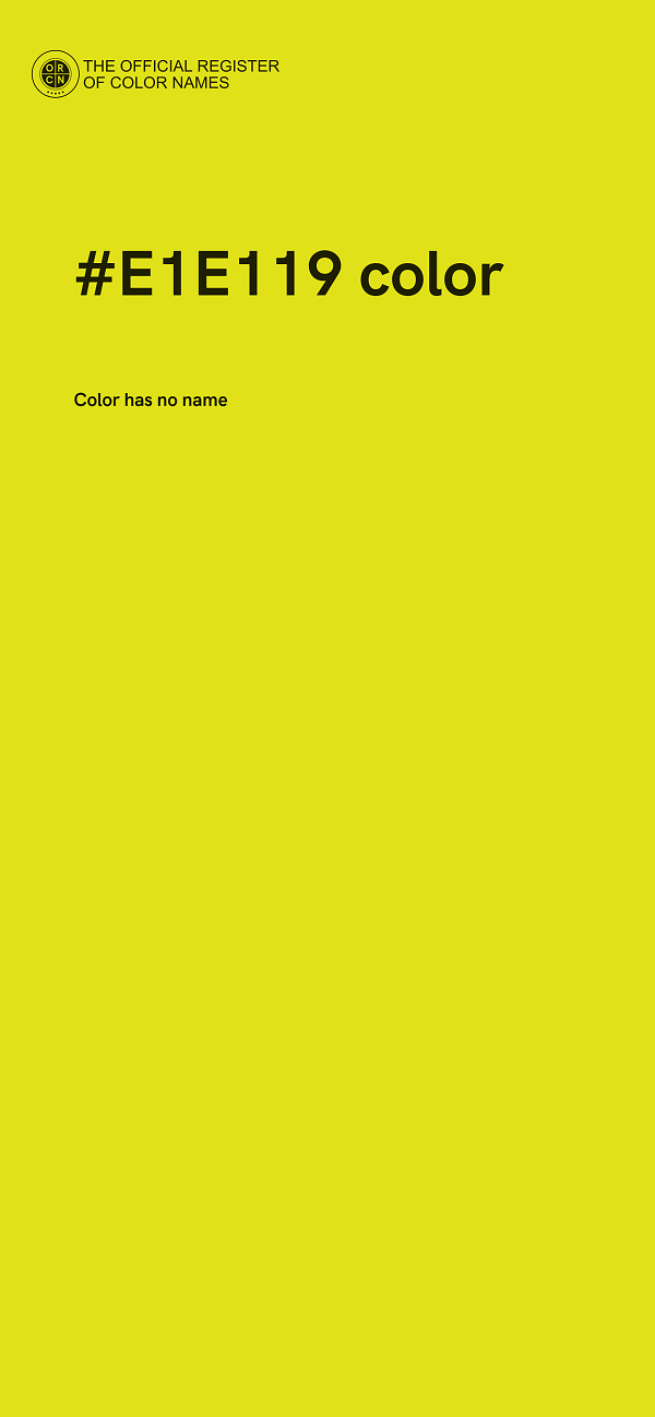 #E1E119 color image