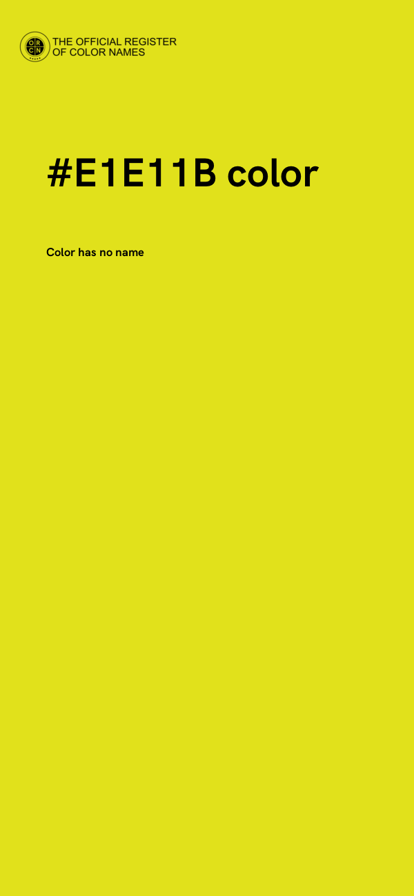 #E1E11B color image