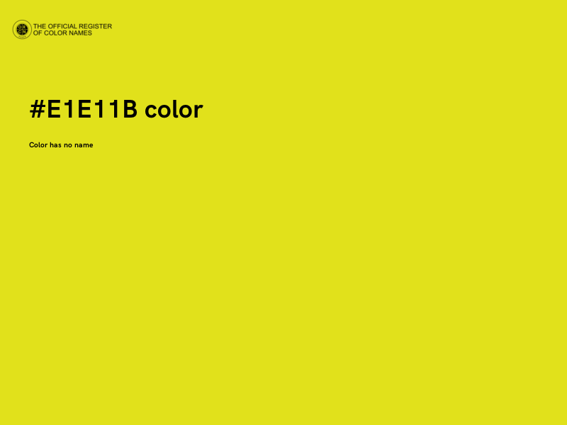 #E1E11B color image