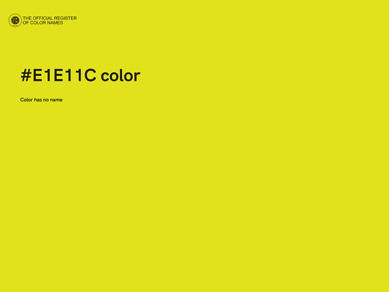 #E1E11C color image