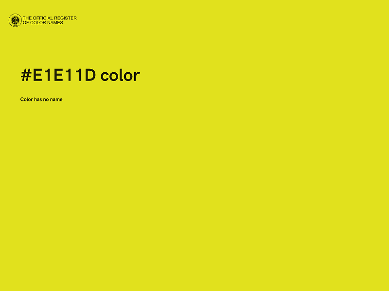 #E1E11D color image