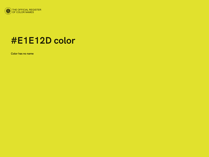 #E1E12D color image