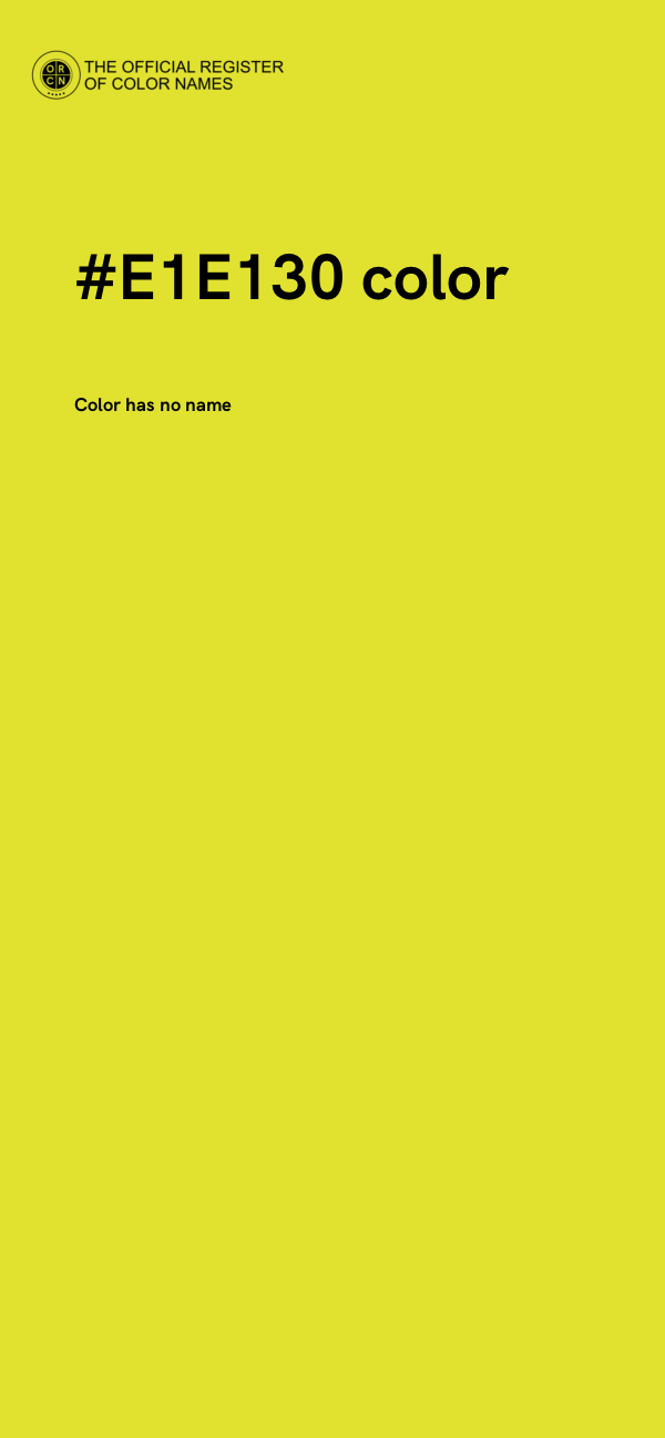 #E1E130 color image