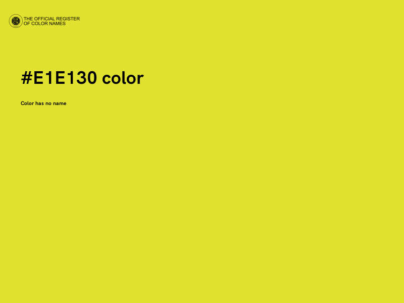 #E1E130 color image