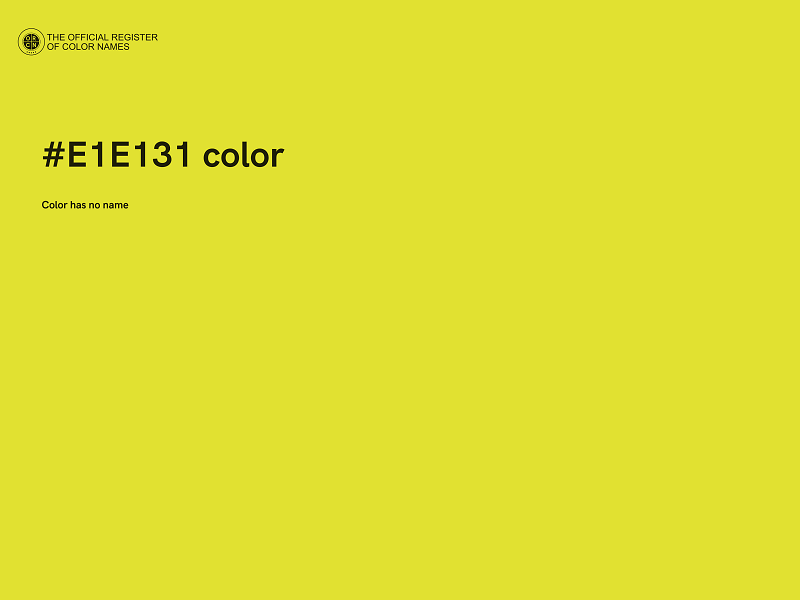 #E1E131 color image