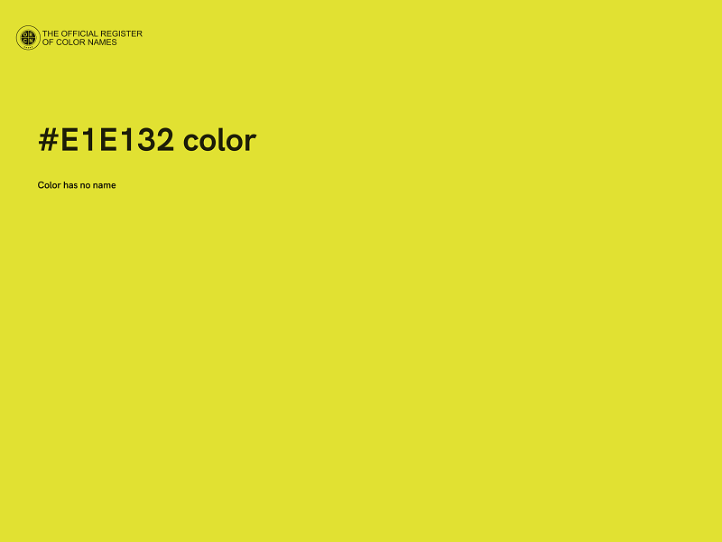 #E1E132 color image