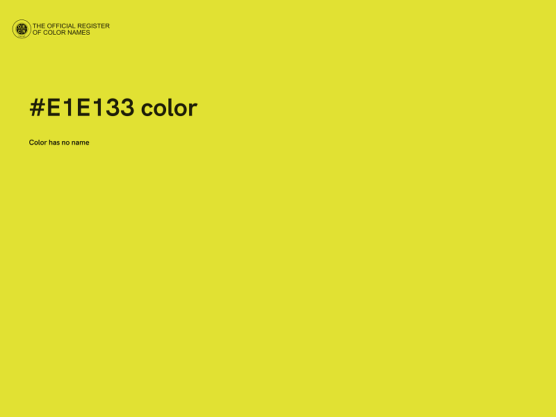 #E1E133 color image