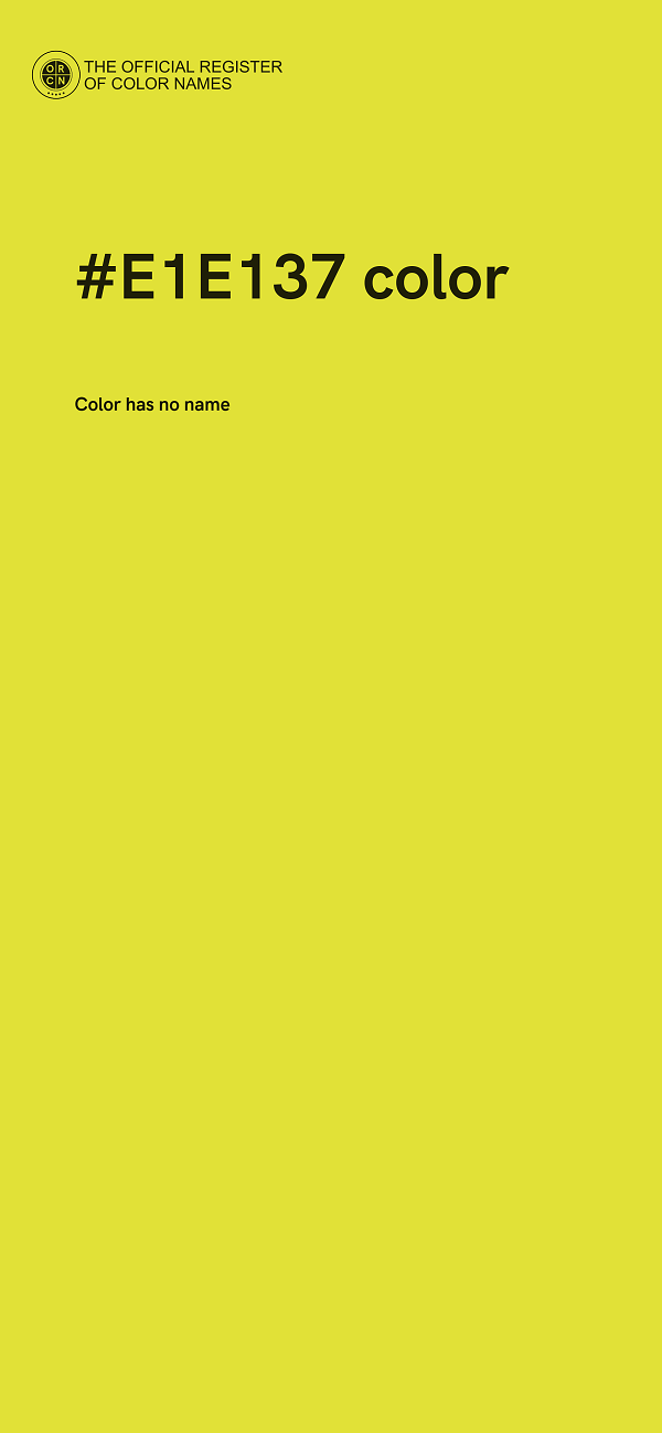 #E1E137 color image