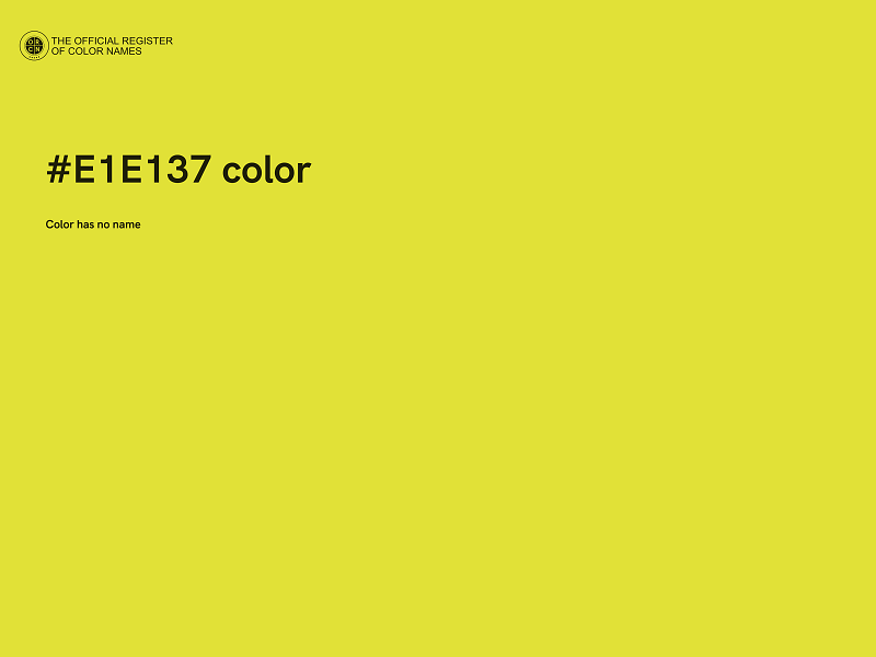 #E1E137 color image