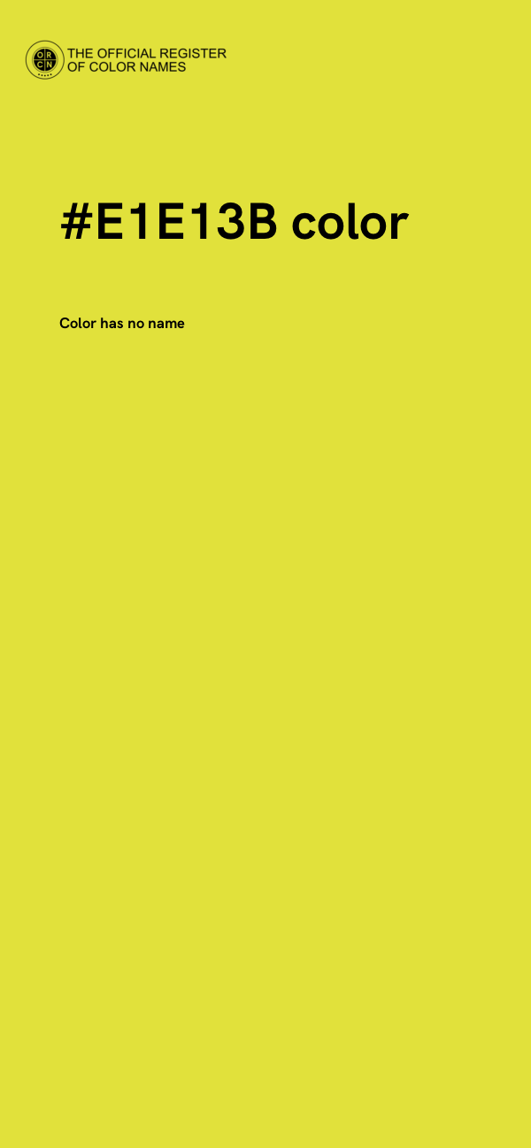 #E1E13B color image