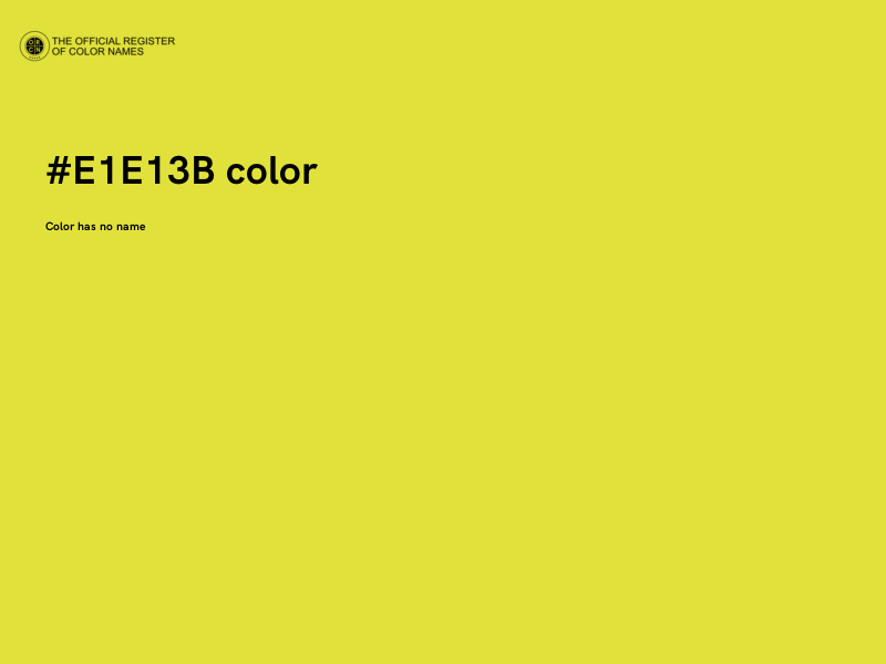 #E1E13B color image