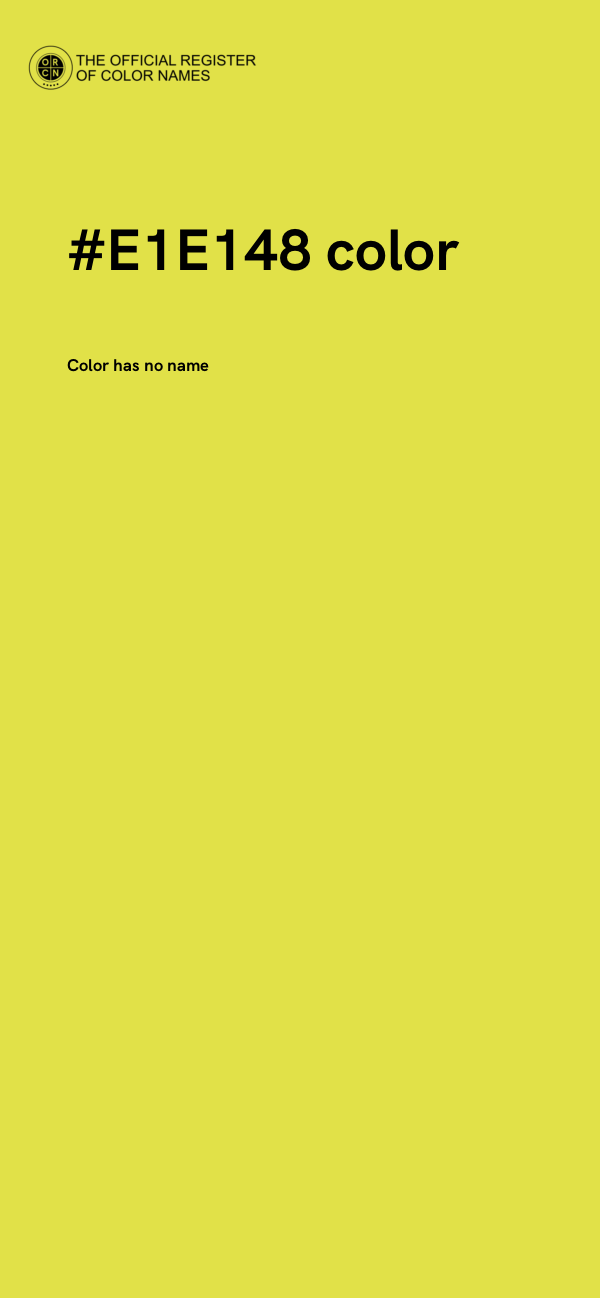 #E1E148 color image