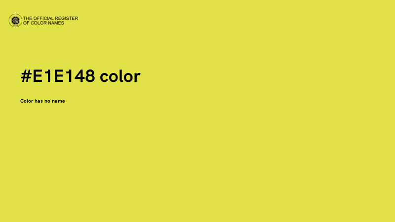 #E1E148 color image