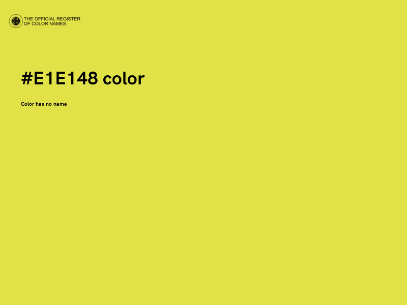#E1E148 color image