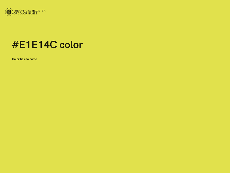 #E1E14C color image