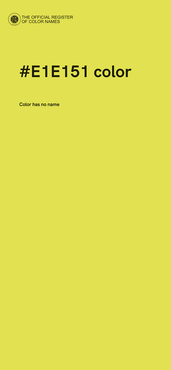 #E1E151 color image