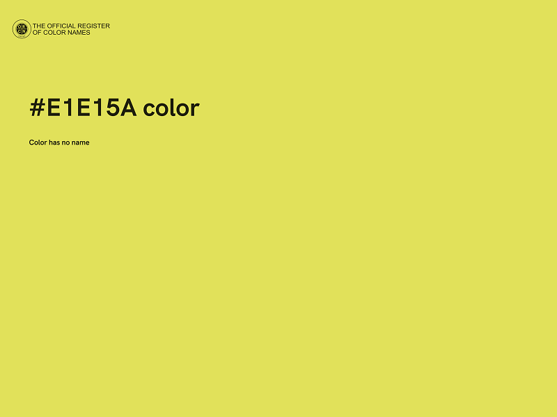 #E1E15A color image