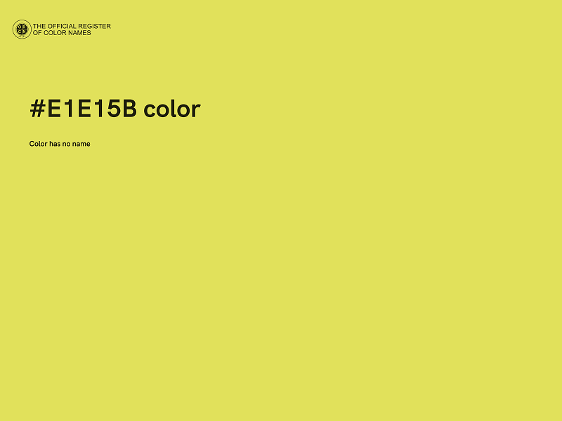 #E1E15B color image