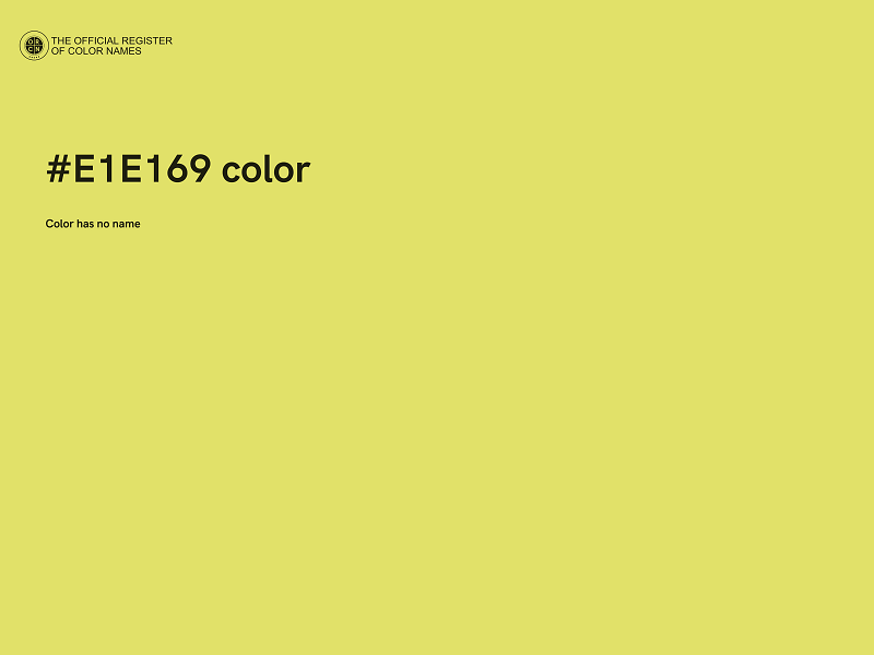 #E1E169 color image