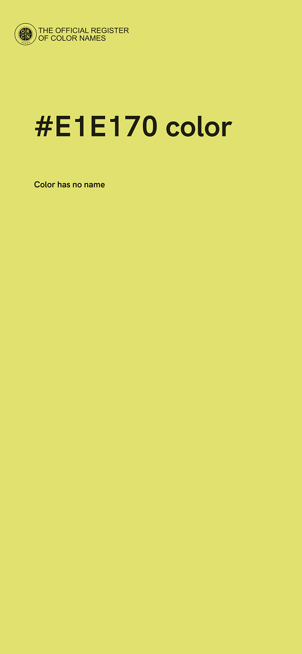 #E1E170 color image