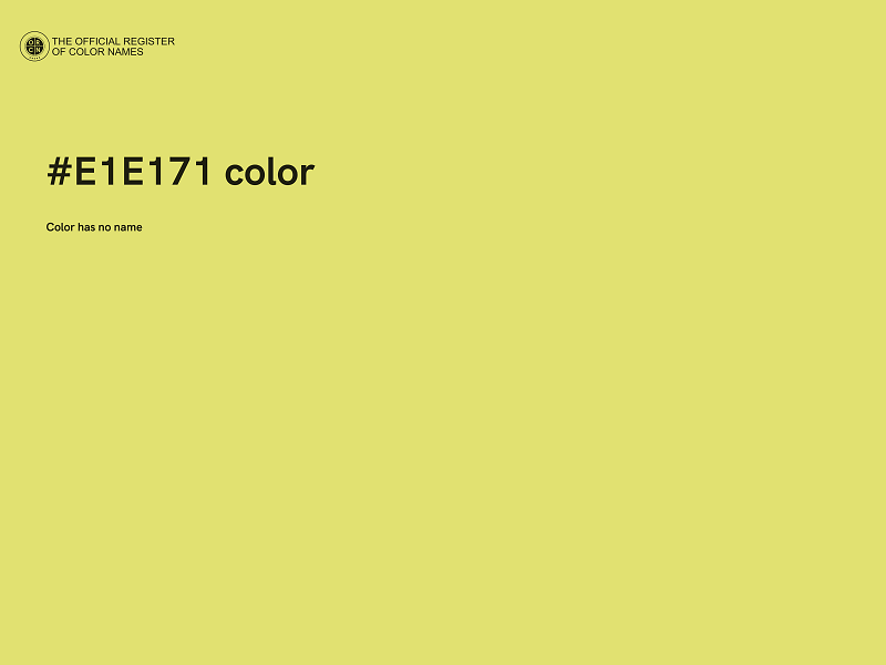 #E1E171 color image