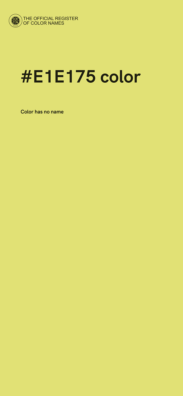 #E1E175 color image