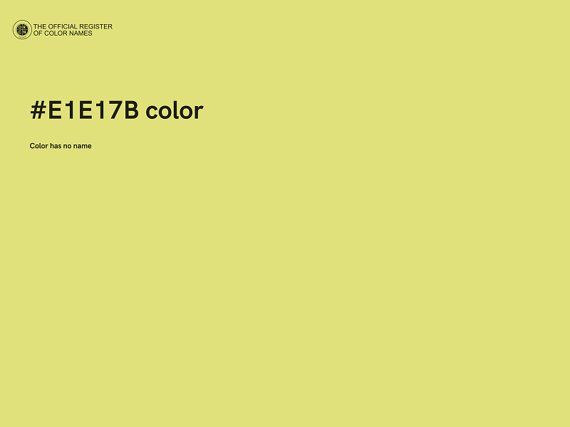 #E1E17B color image