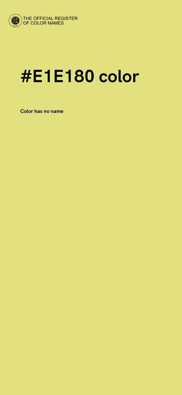 #E1E180 color image