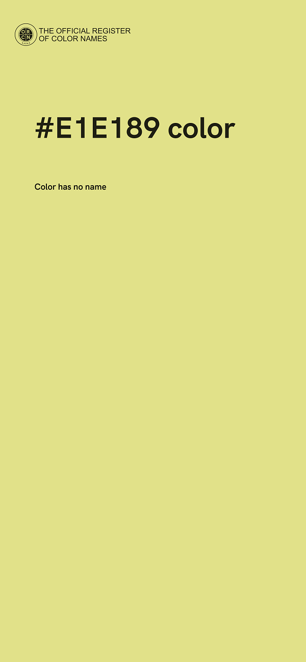 #E1E189 color image