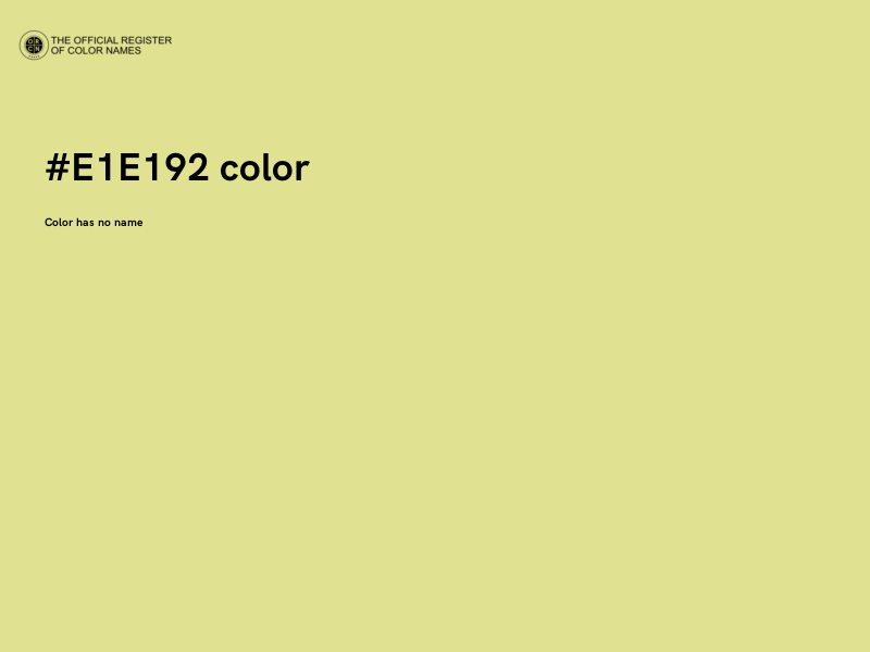 #E1E192 color image