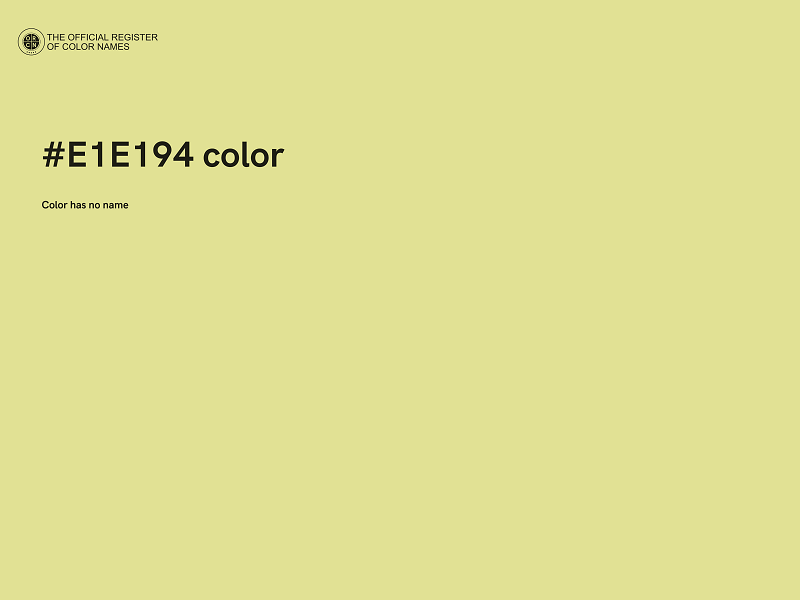 #E1E194 color image