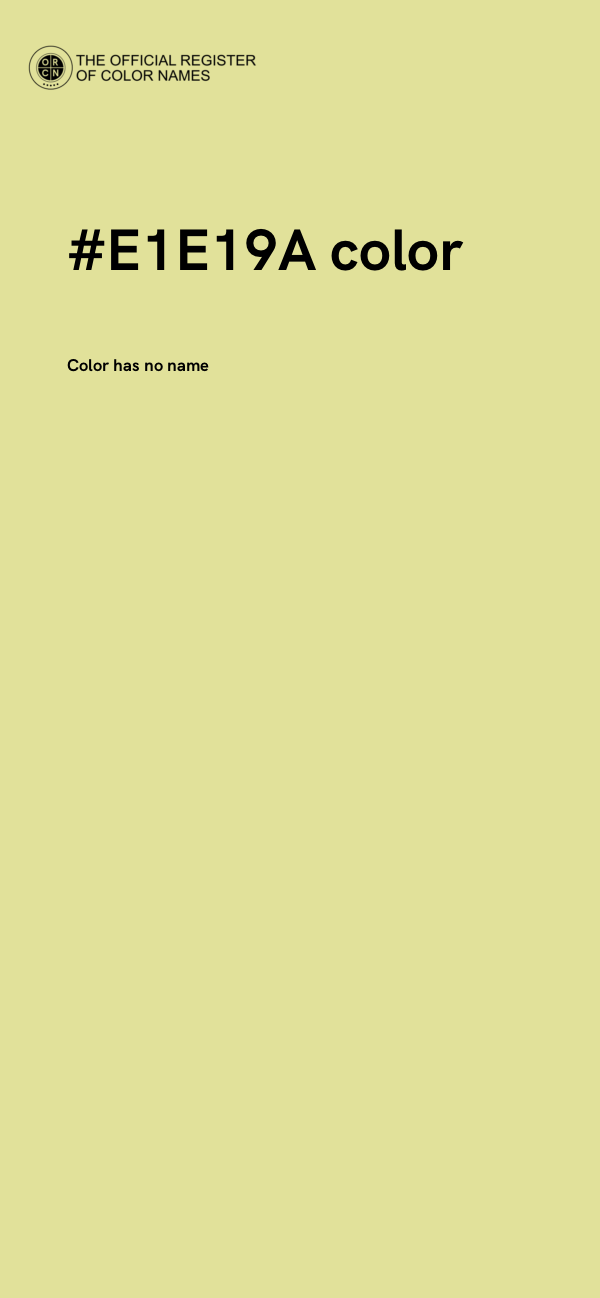 #E1E19A color image