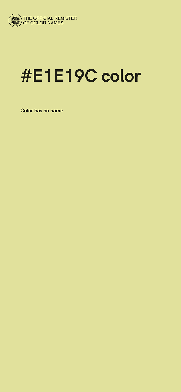 #E1E19C color image
