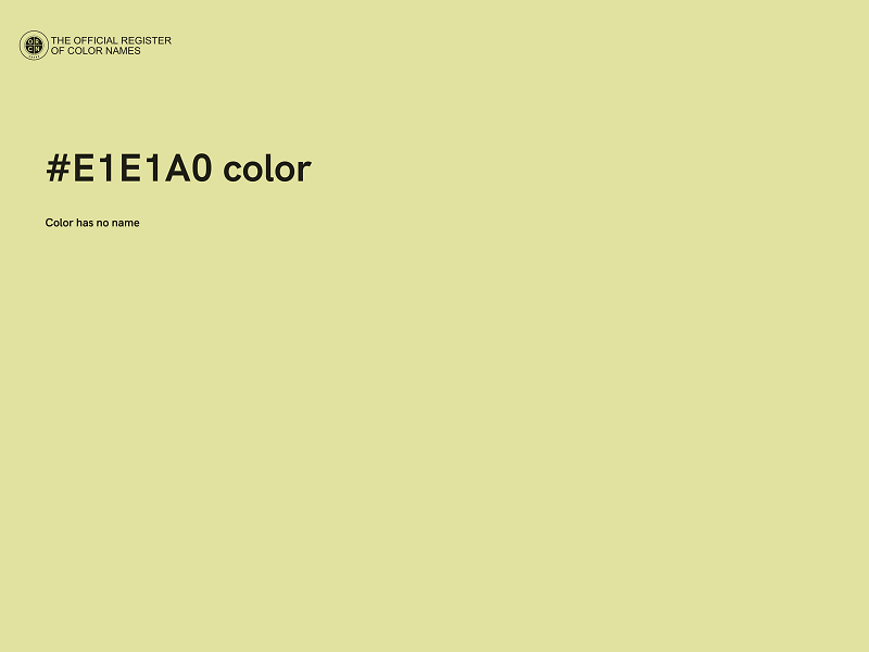 #E1E1A0 color image