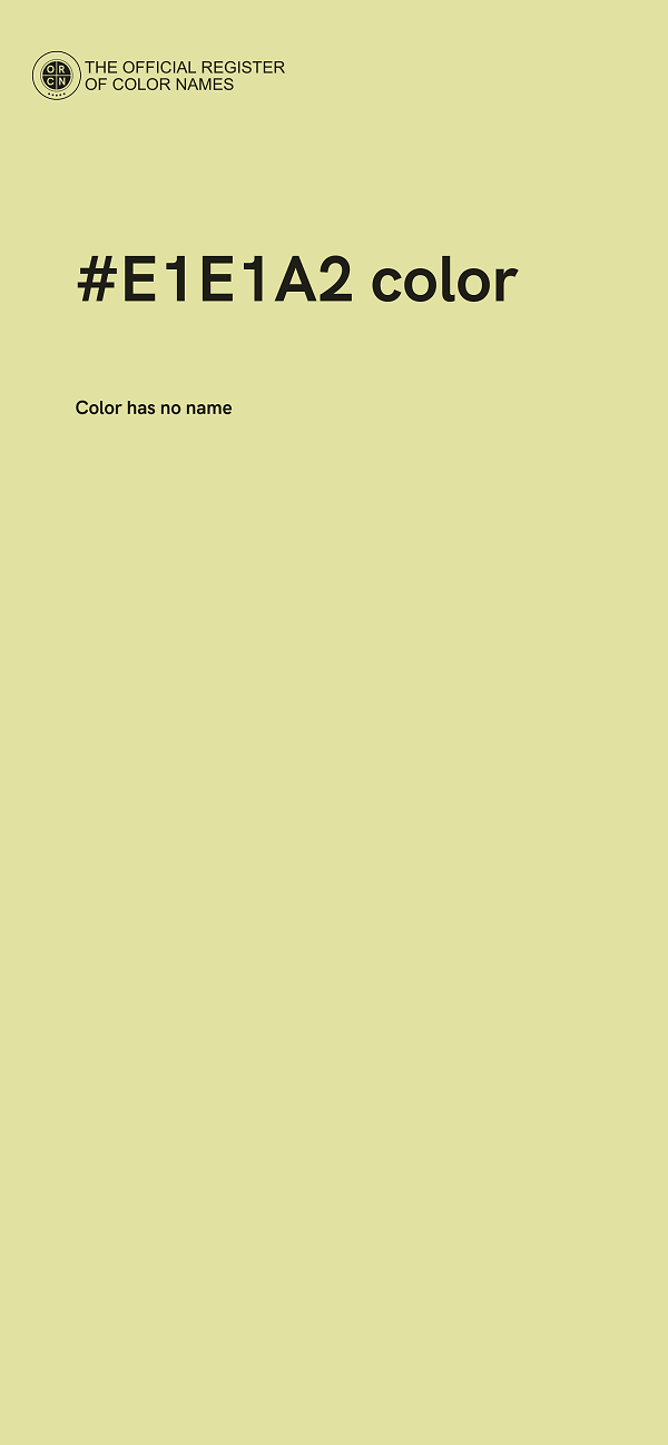 #E1E1A2 color image