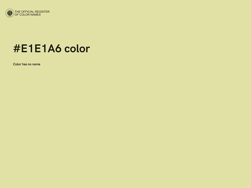 #E1E1A6 color image