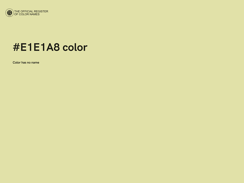 #E1E1A8 color image