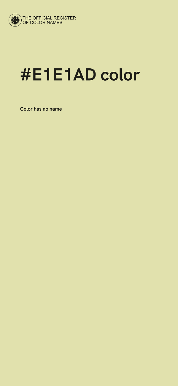 #E1E1AD color image